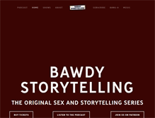 Tablet Screenshot of bawdystorytelling.com